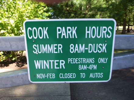 Hours – Summer 8 am to dusk – pedestrians only in the winter 8 am to 4 pm – closed to autos November through February